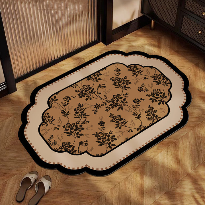 Floral Print Indoor Area Mat
