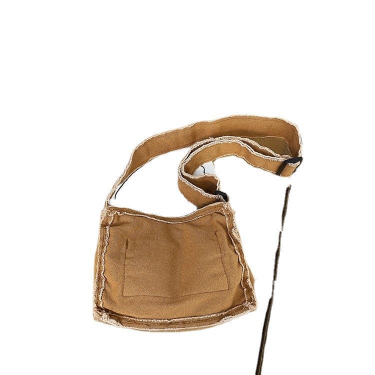 Casual Frayed Denim Shoulder Bag