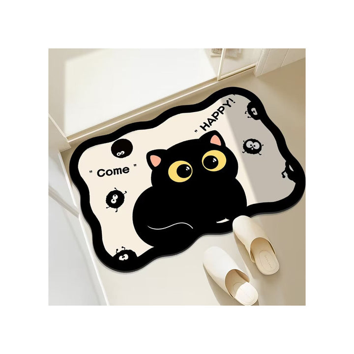 Fun Cat-Themed Bathroom Mat Kalsten