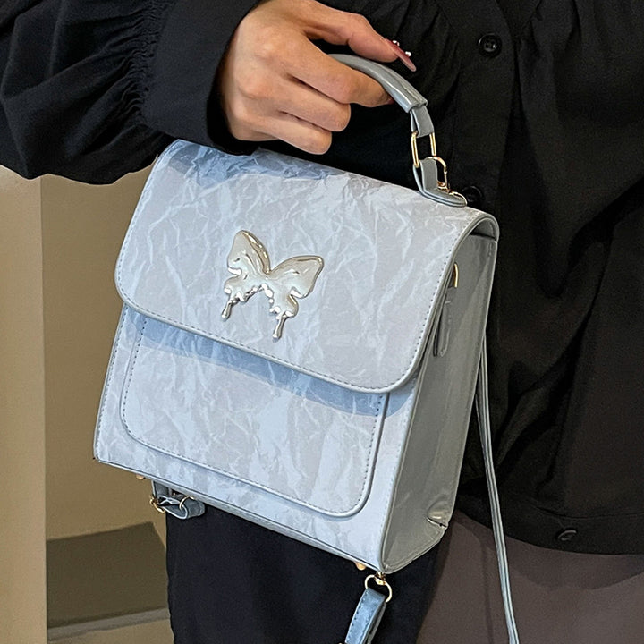 Butterfly-Embellished Handbag