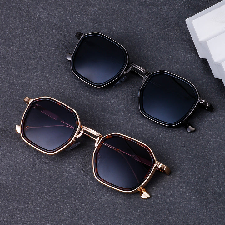 Ladies stylish sunglasses in modern octagonal design with high-quality polarized lenses Kalsten