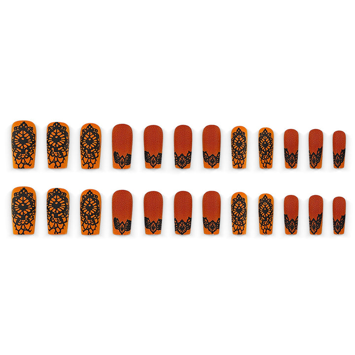 Artificial nails with floral tips pattern Kalsten