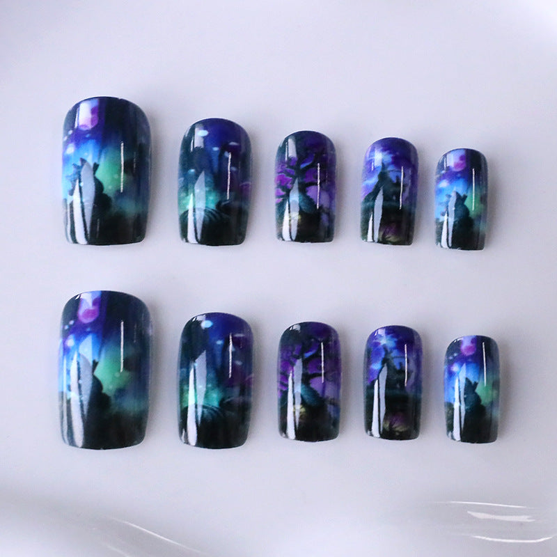 Fantasy Landscape Nail Art Kalsten