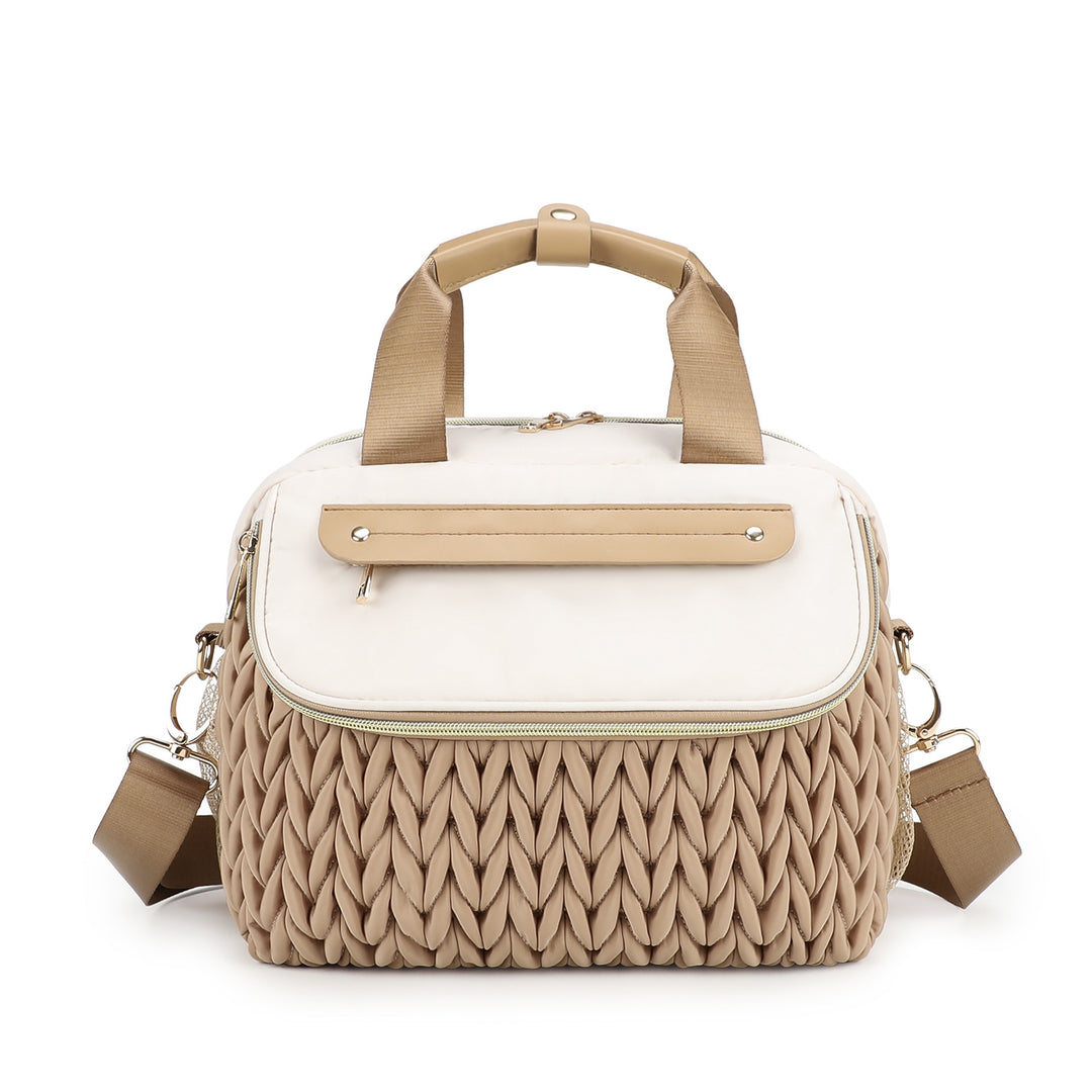 Fashionable diaper bag with elegant woven look Kalsten