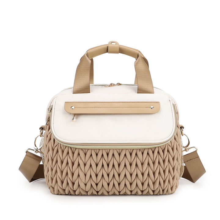 Fashionable diaper bag with elegant woven look Kalsten