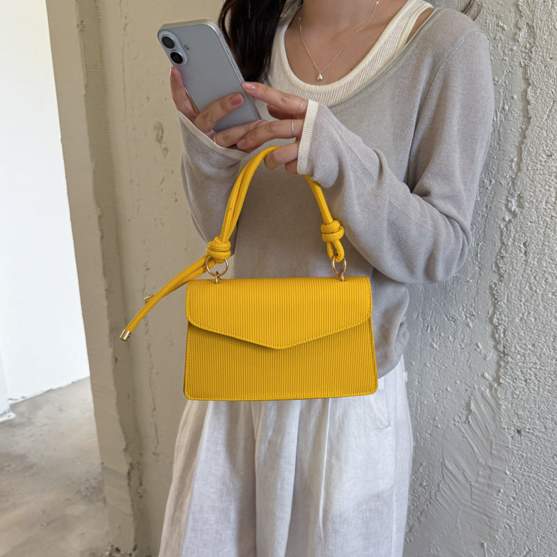 WoElegant Textured Handheld Satchel Bag Kalsten