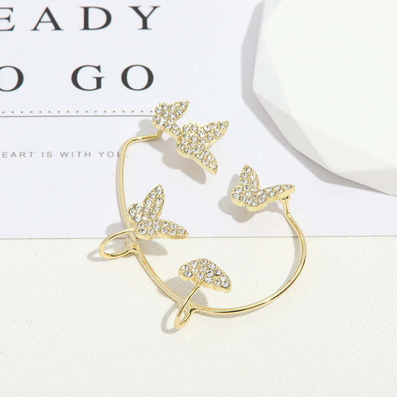 Rhinestone Butterfly Hair Clip Kalsten