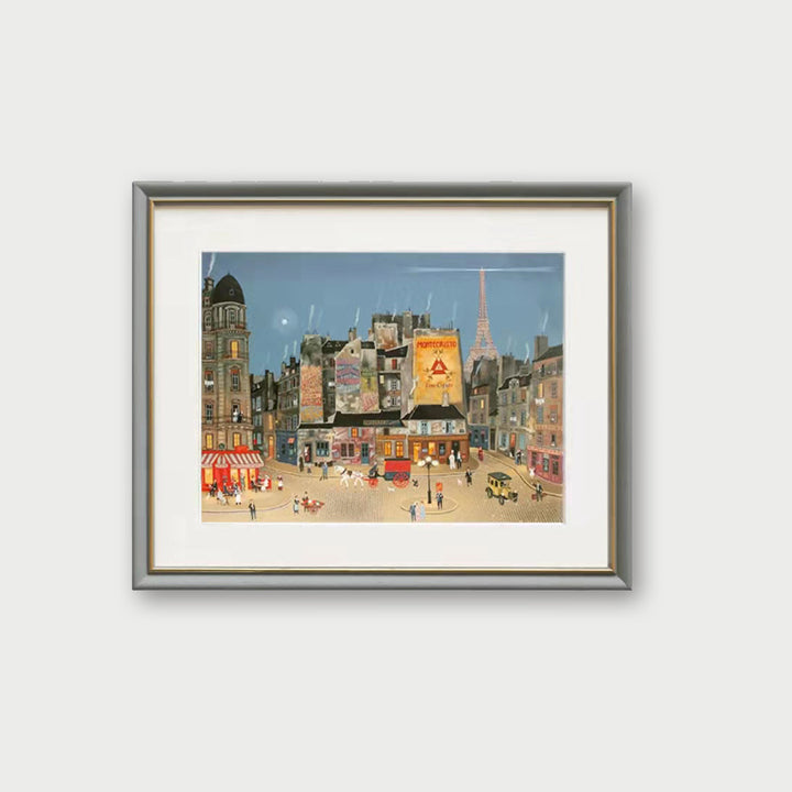 Framed Winter Landscape Artwork