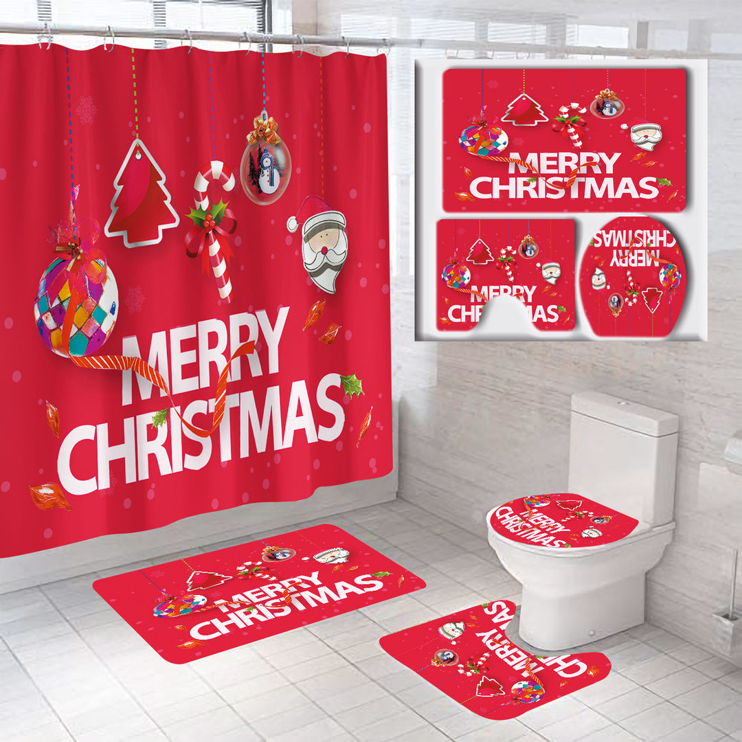 Christmas Themed Bathroom Set Kalsten