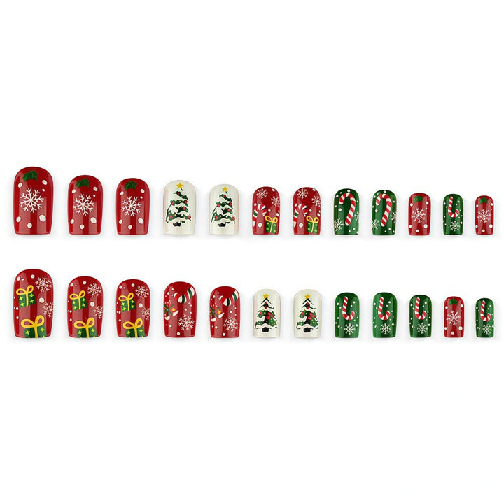 Christmas art nails in festive design Kalsten