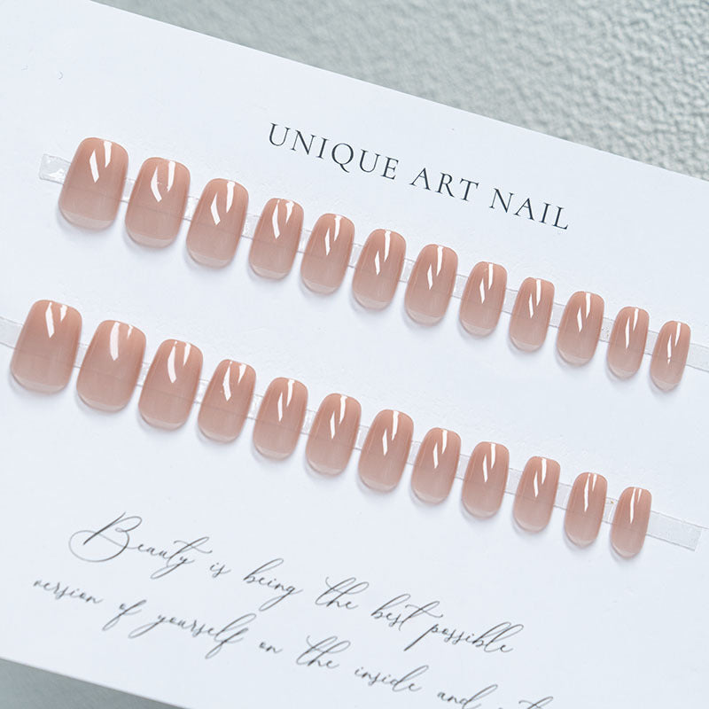 Natural Glossy Nail Art