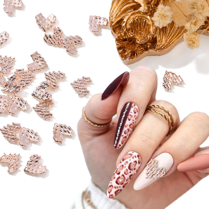 Heart-Shaped Nail Art Charms