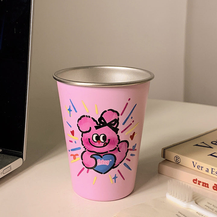 Insulated mug with cheerful bear motif Kalsten