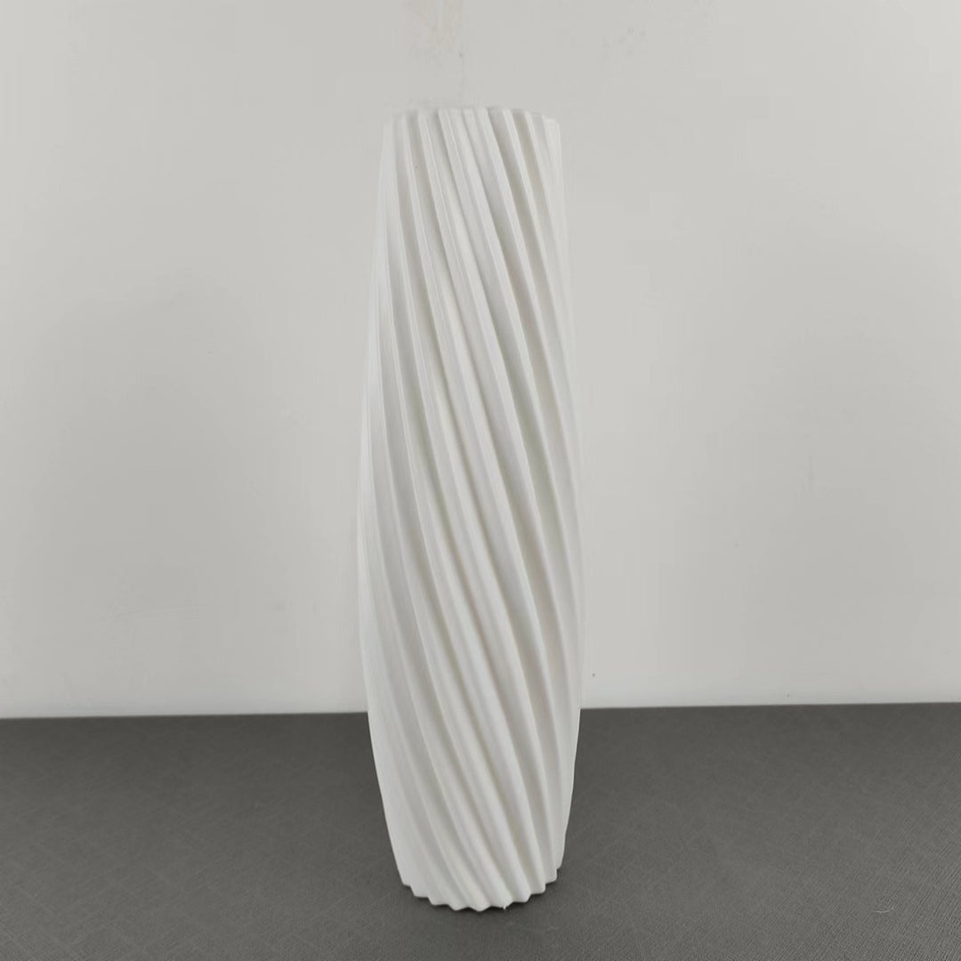 Textured Spiral Decorative Vase Kalsten