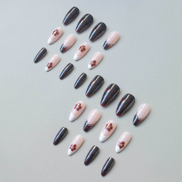 Elegant Floral Nail Art Design Kit