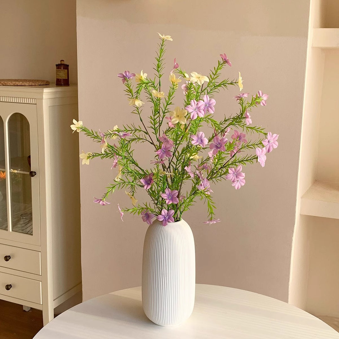 Elegant Textured Ceramic Flower Vase