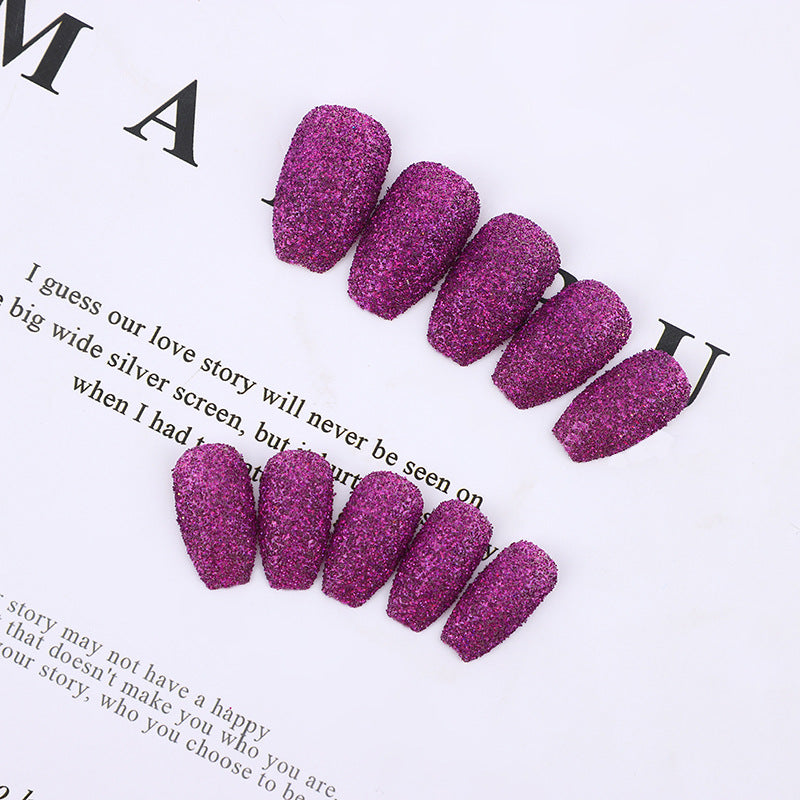 Glittering artificial nails in modern design Kalsten