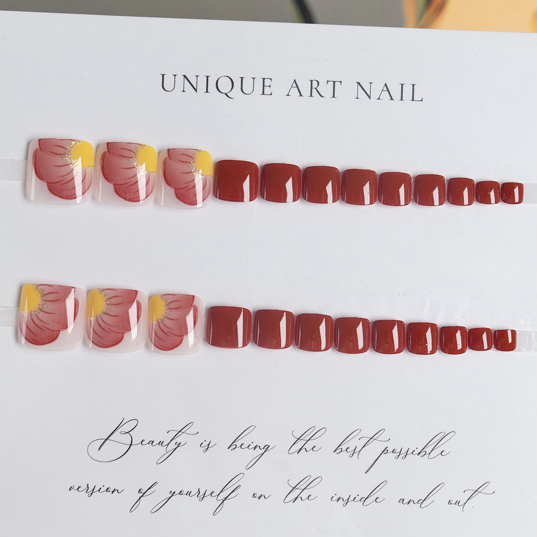 Decorative Press-On Toenails