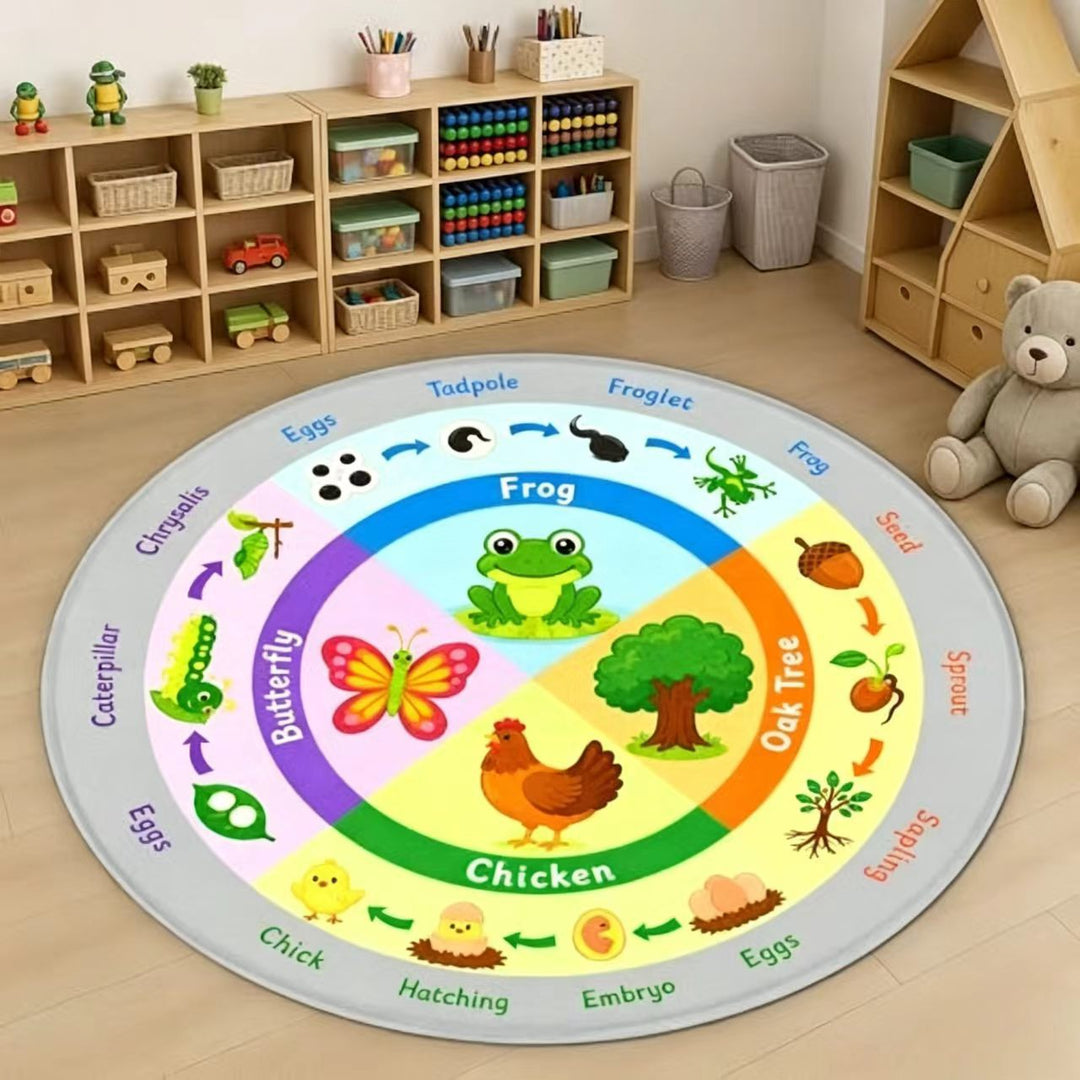 Educational Interactive Learning Area Rug