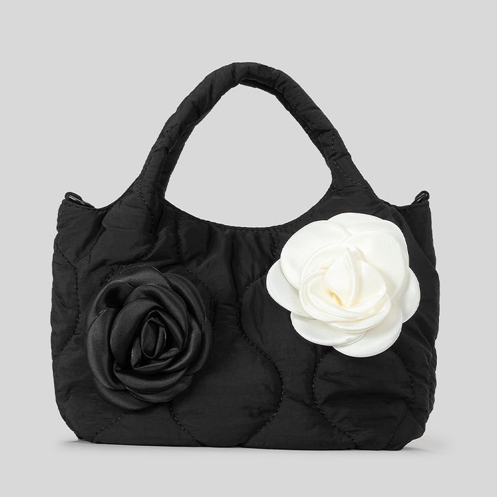 Floral Embellished Quilted Handbag