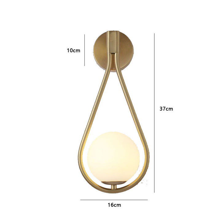 Modern Tear-Drop Wall Light