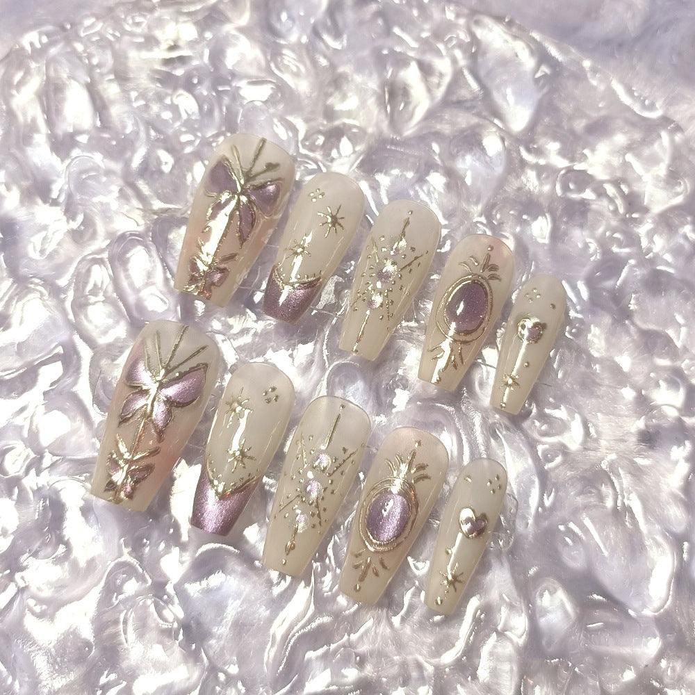 Artistic Press-On Nail Art Extensions Kalsten