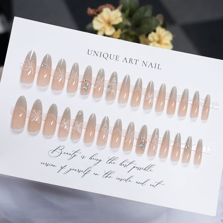 Decorative Long Stiletto Press-On Nails