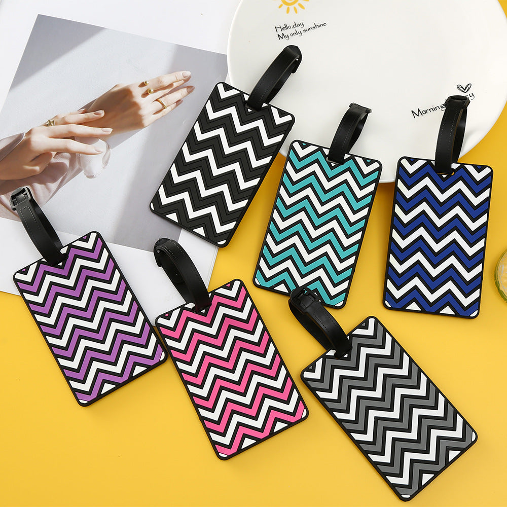 Women's Luggage Tag with Modern Zigzag Pattern Kalsten