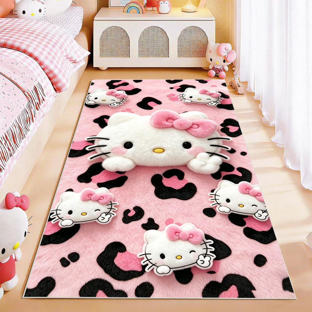 Cute Cartoon-Themed Plush Area Rug