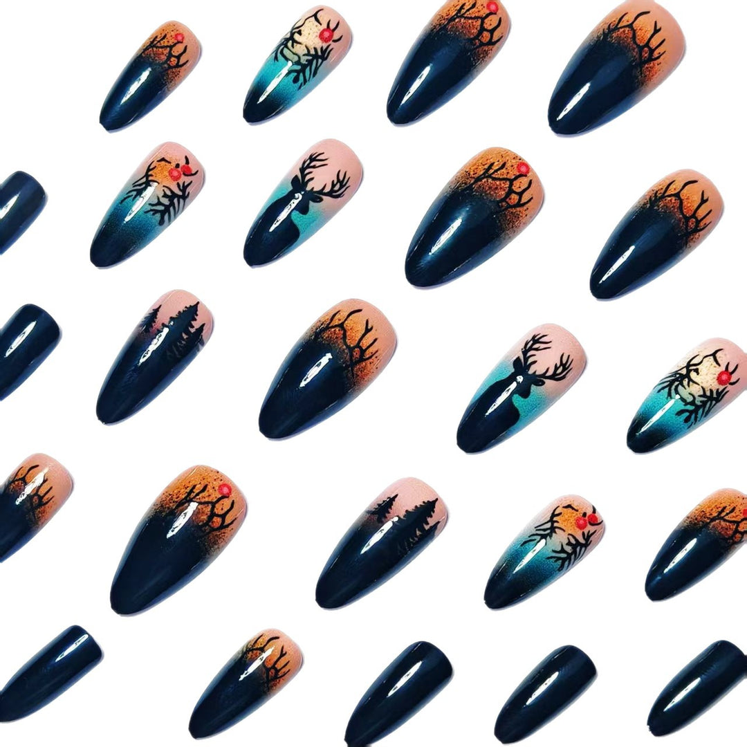 Festive Winter-Themed Nail Art Kalsten