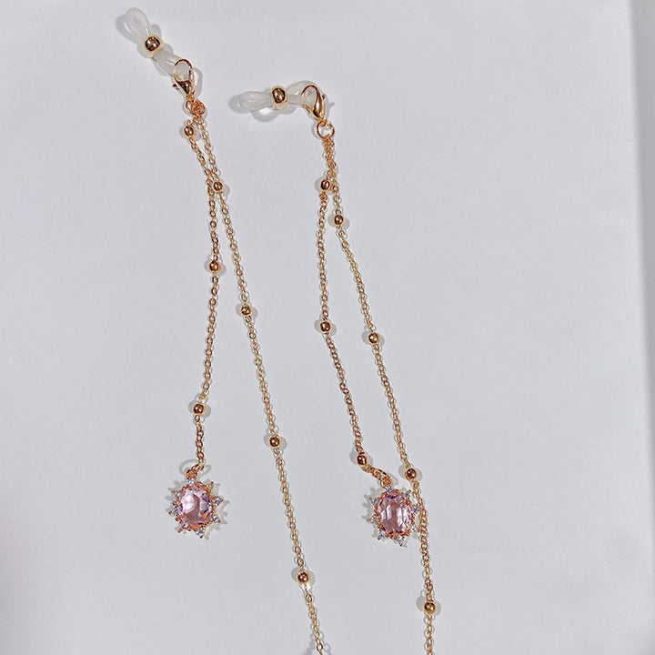 Noble jewelry necklace with sparkling crystals Kalsten