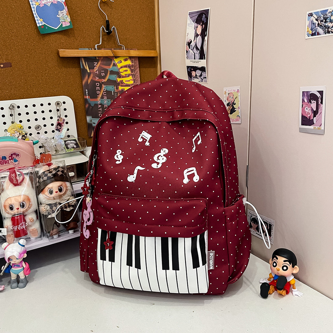 Musical-Themed Graphic Backpack Kalsten