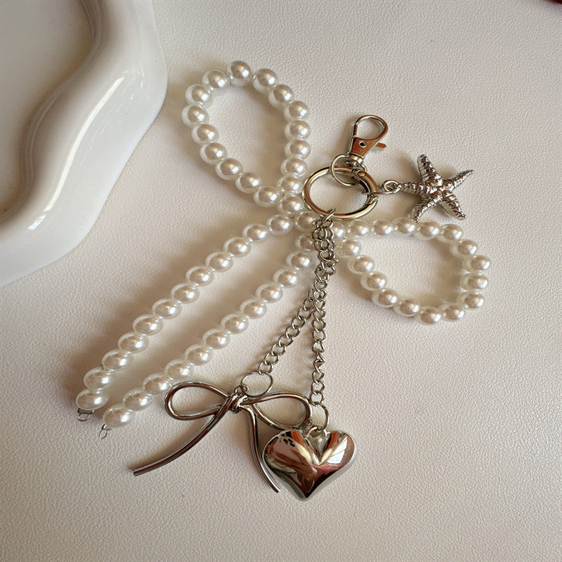 Elegant Pearl Charm Keychain Kalsten