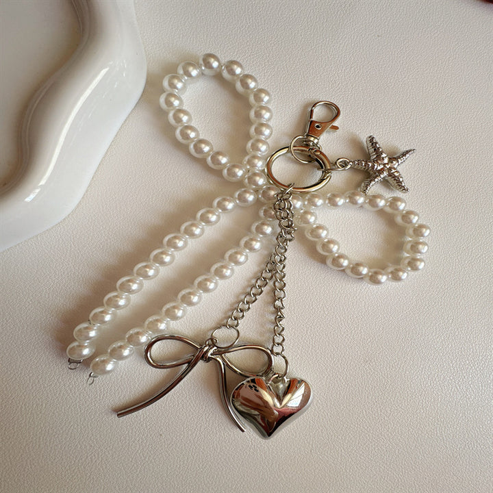 Elegant Pearl Charm Keychain Kalsten