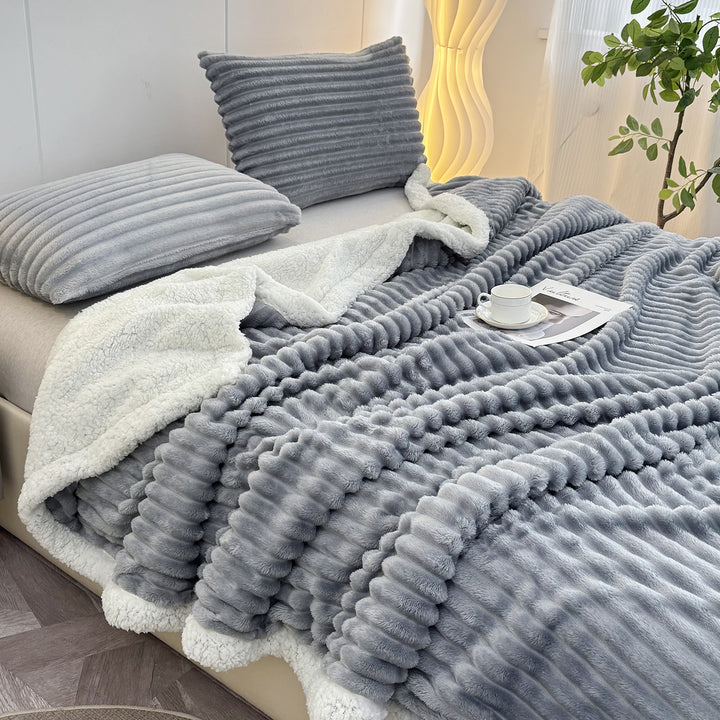 Luxurious Textured Throw Blanket