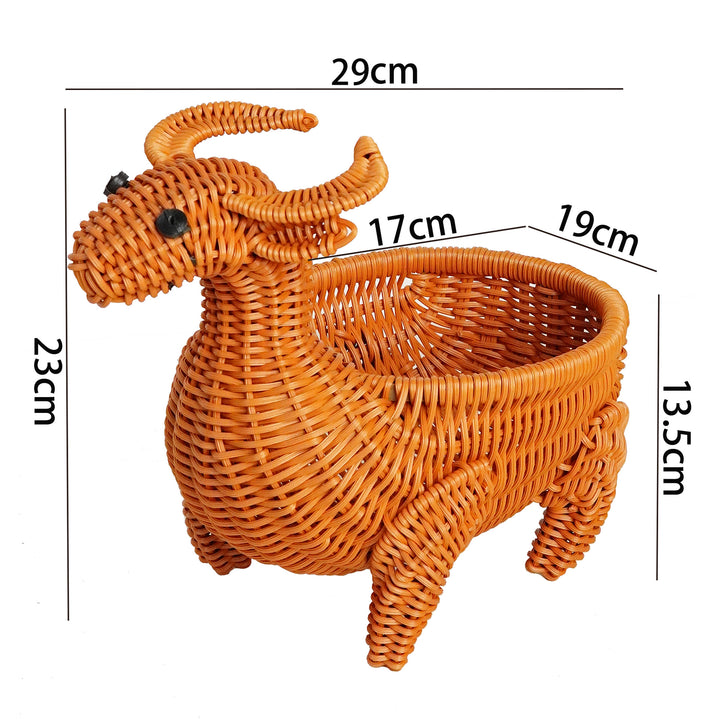 Decorative Woven Duck-Shaped Basket Kalsten