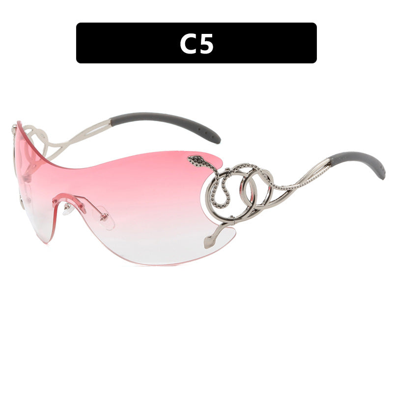 Women’s futuristic sunglasses with playful design Kalsten