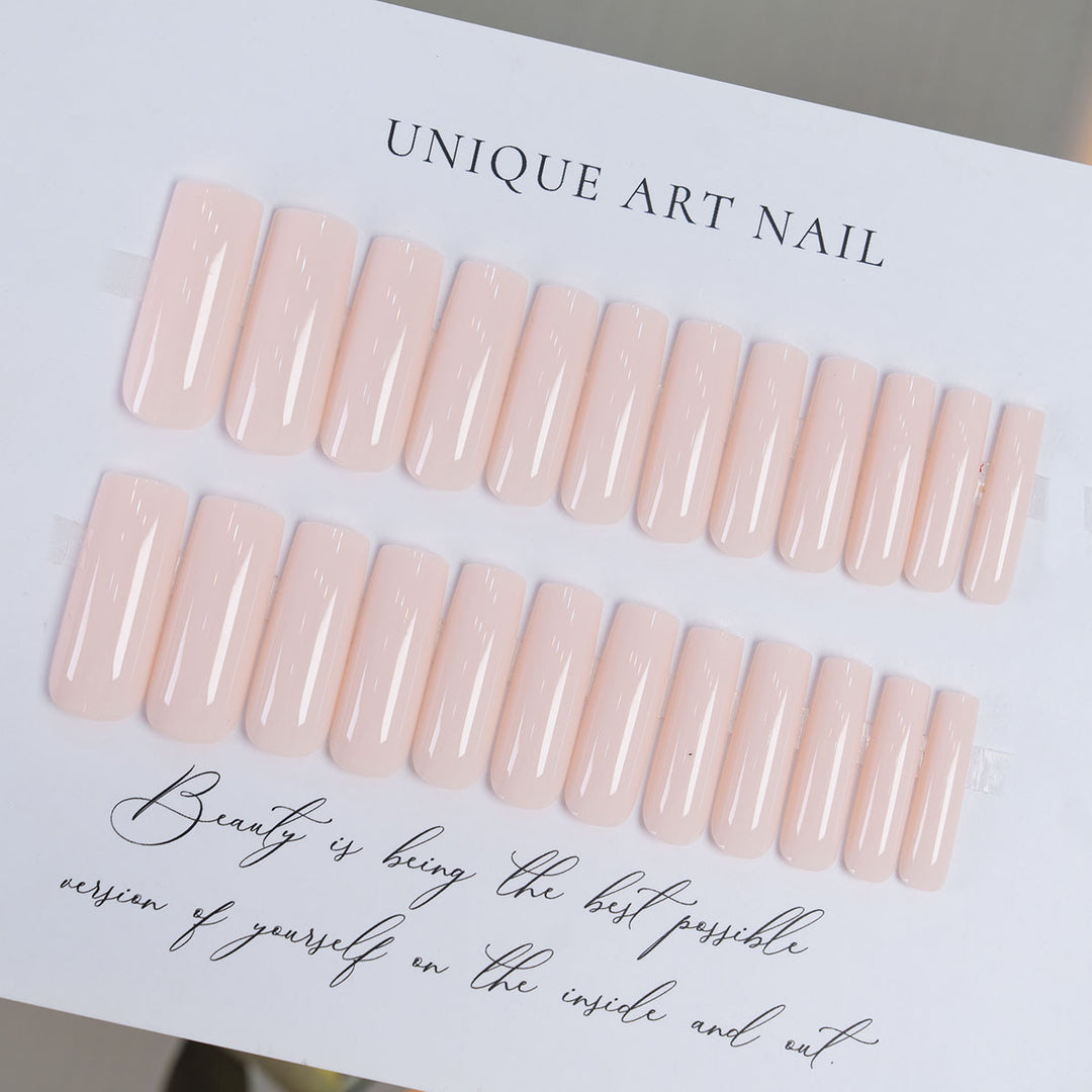 Glossy Long Coffin Press-On Nails  1791110449