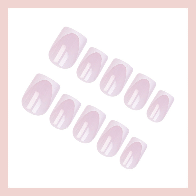 Artificial Nail Set with Elegant French Tip Design Kalsten