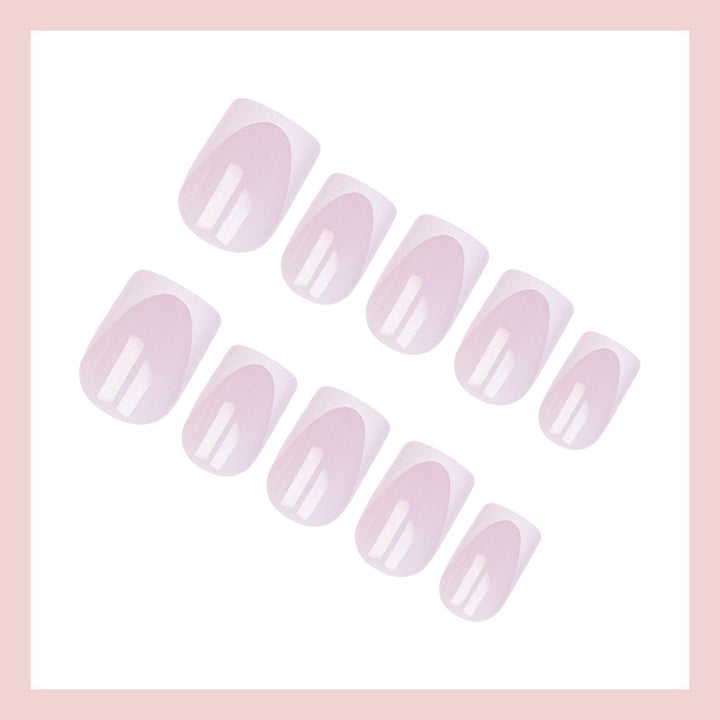 Artificial Nail Set with Elegant French Tip Design Kalsten