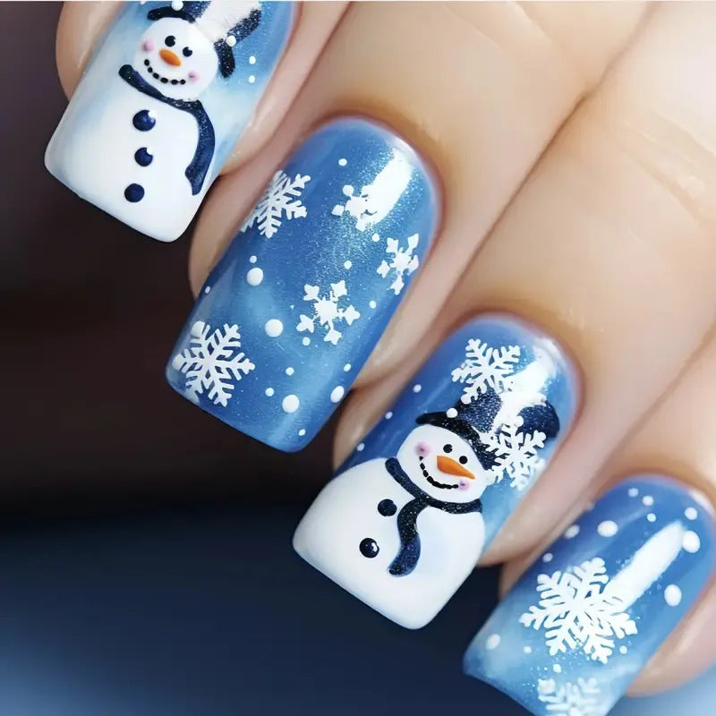 Artistic Winter-Themed Nail Art Kalsten