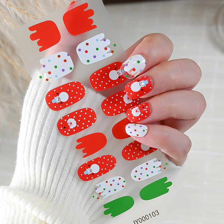 Holiday-Themed Nail Art Stickers