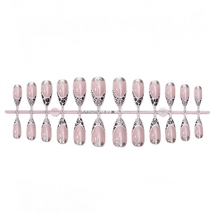 Exquisite artificial nail creation with glitter and unique design Kalsten