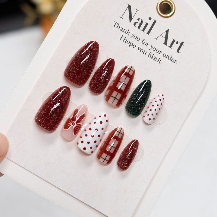Festive Themed Decorative Press-On Nails