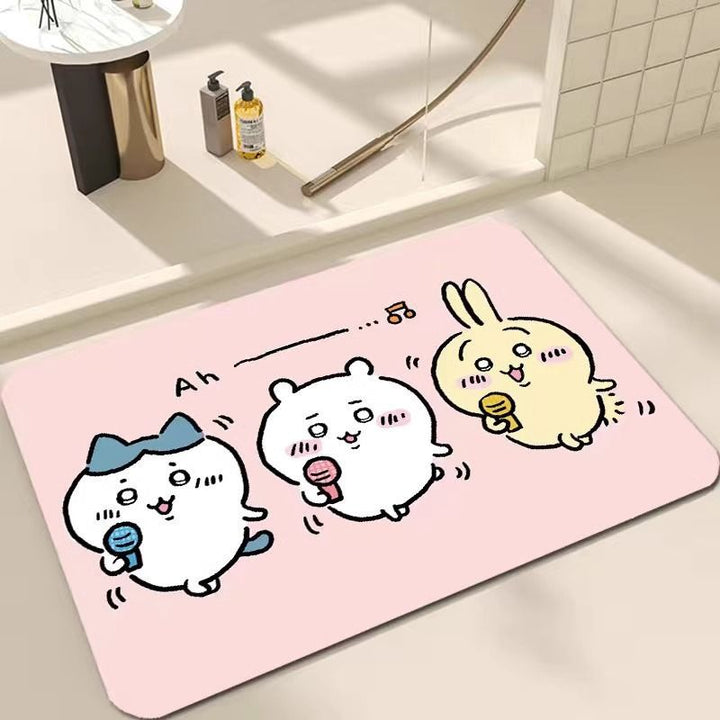 Cartoon-Themed Soft Plush Bath Mat