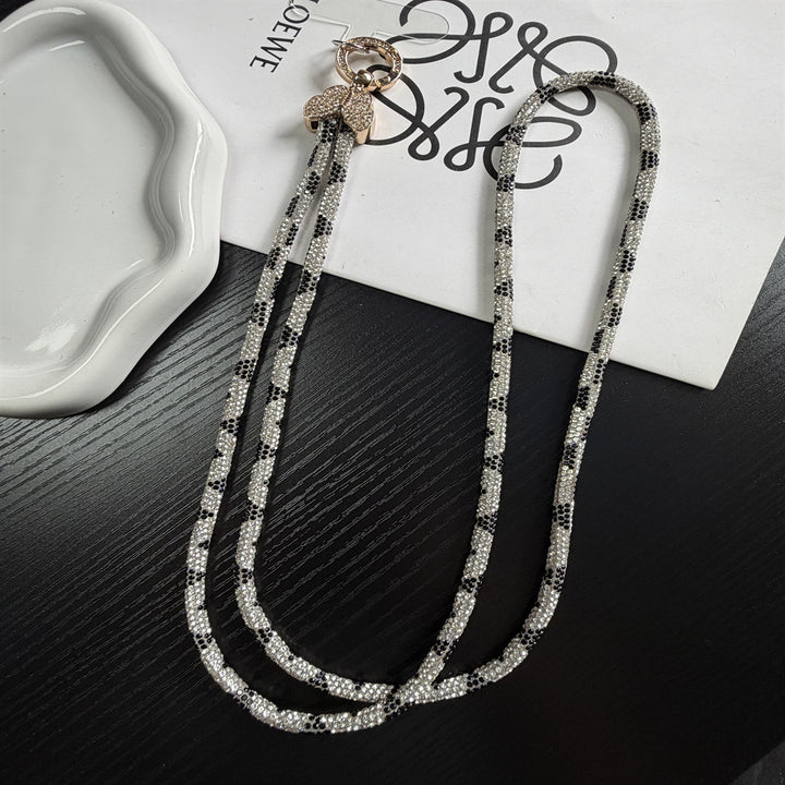 Rhinestone Encrusted Phone Lanyard Kalsten