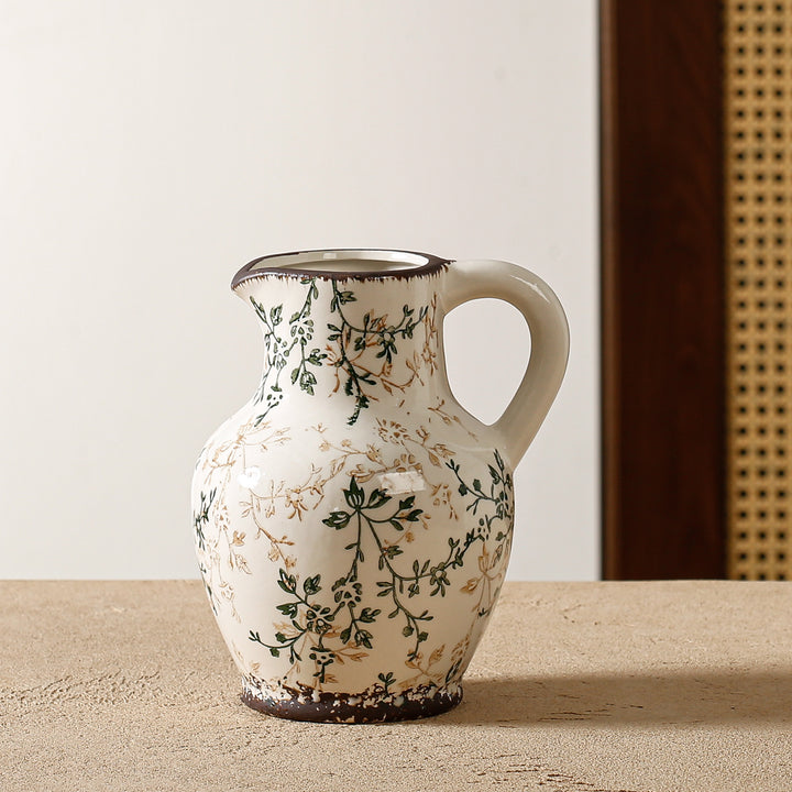 Elegant and artistically decorated ceramic vase Kalsten