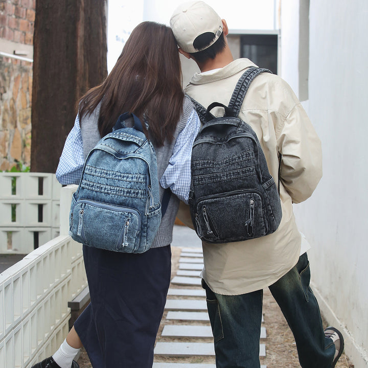 Durable Denim Fabric Backpack Kalsten