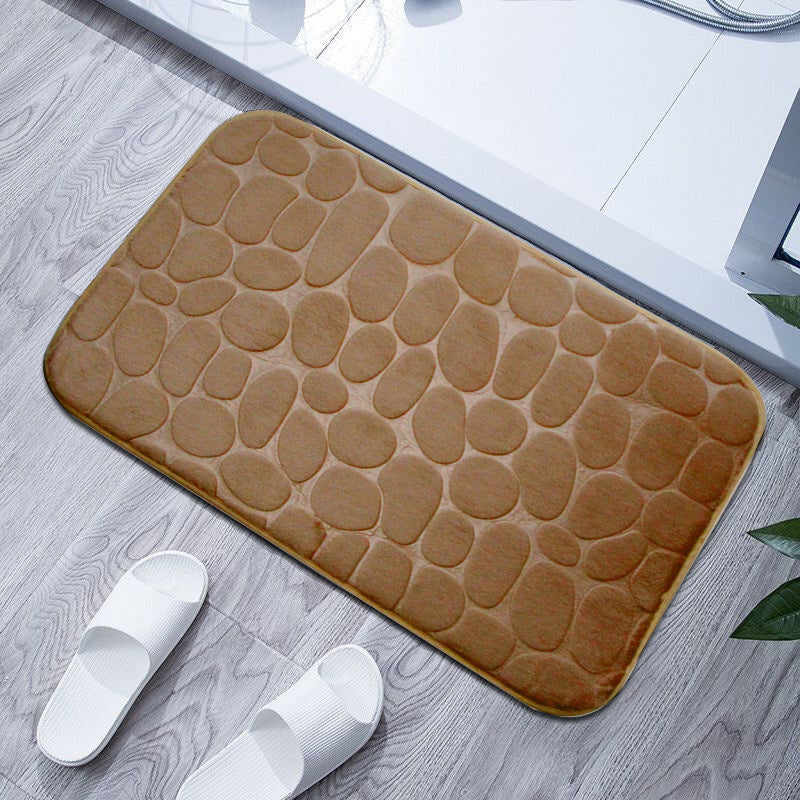 Plush Textured Bath Mat Kalsten