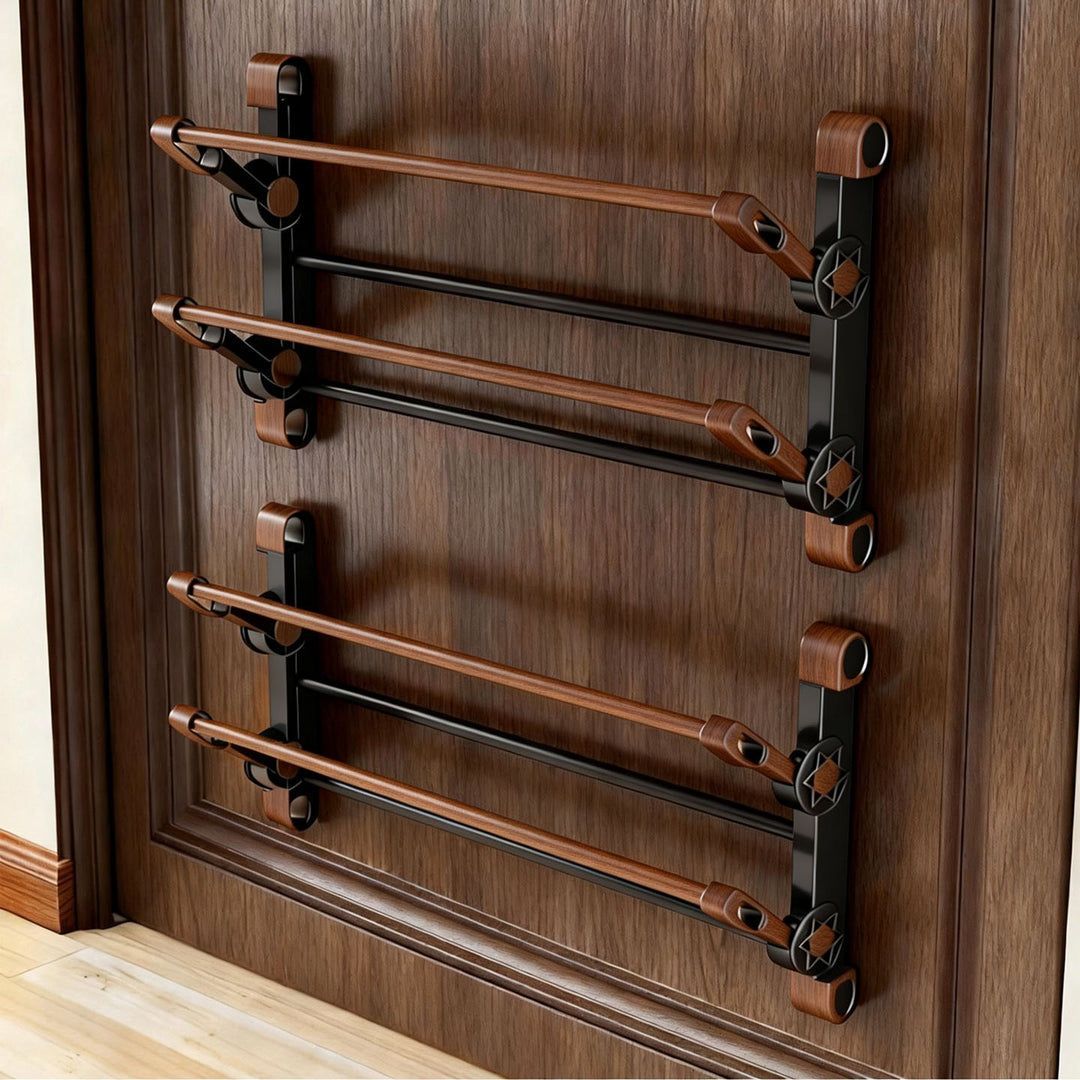 Over-the-Door Two-Tier Tilt Shoe Rack